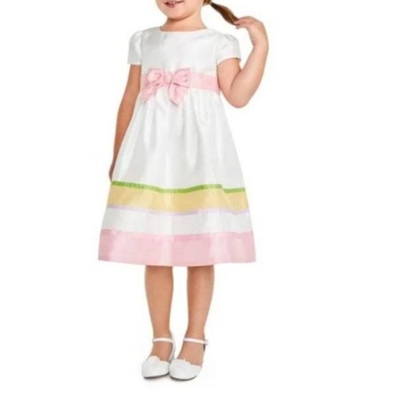 NWT Gymboree Short Sleeve Ribbon Striped Dress, 12-18 Months - Picture 3 of 11